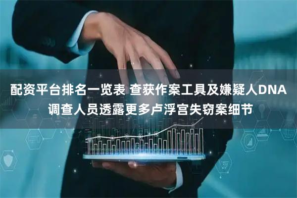 配资平台排名一览表 查获作案工具及嫌疑人DNA 调查人员透露更多卢浮宫失窃案细节